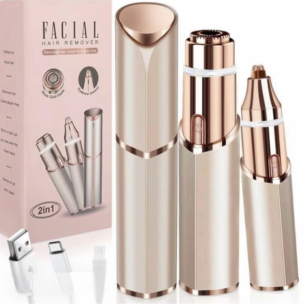 Eyebrow/Facial Hair Remover 2-in-1 Set